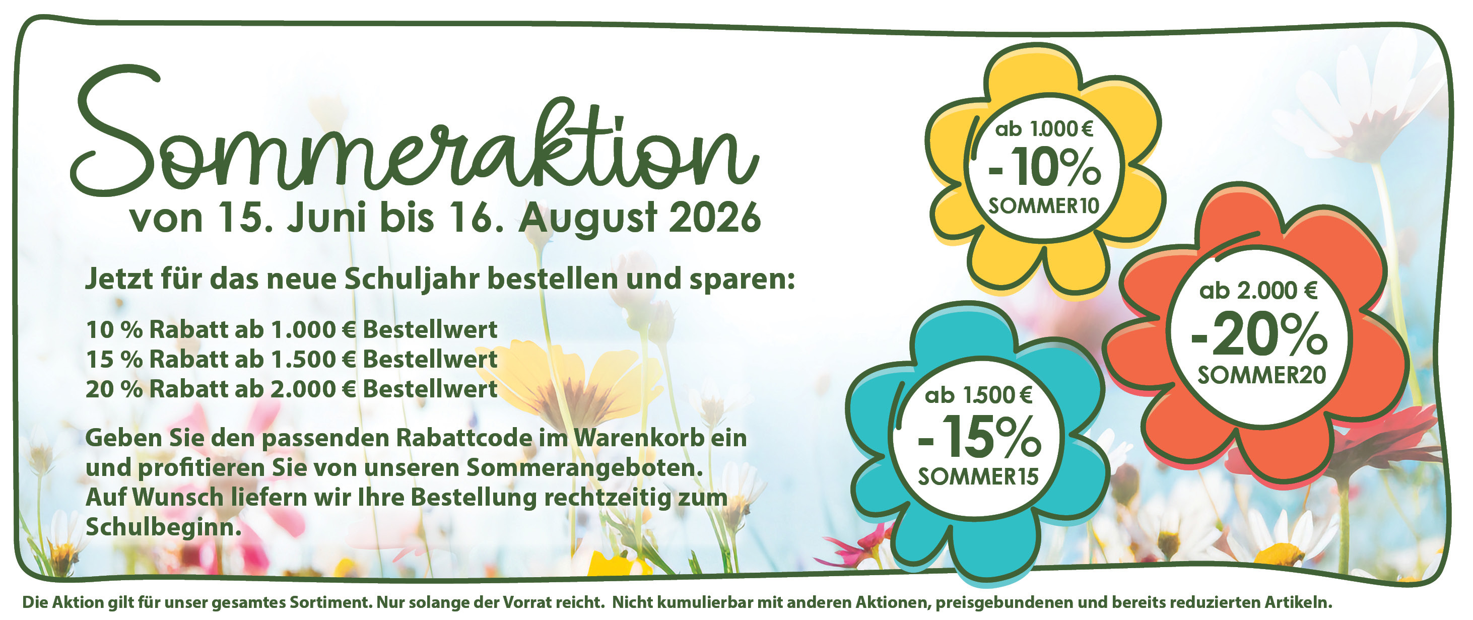 Sommer Aktion 2026